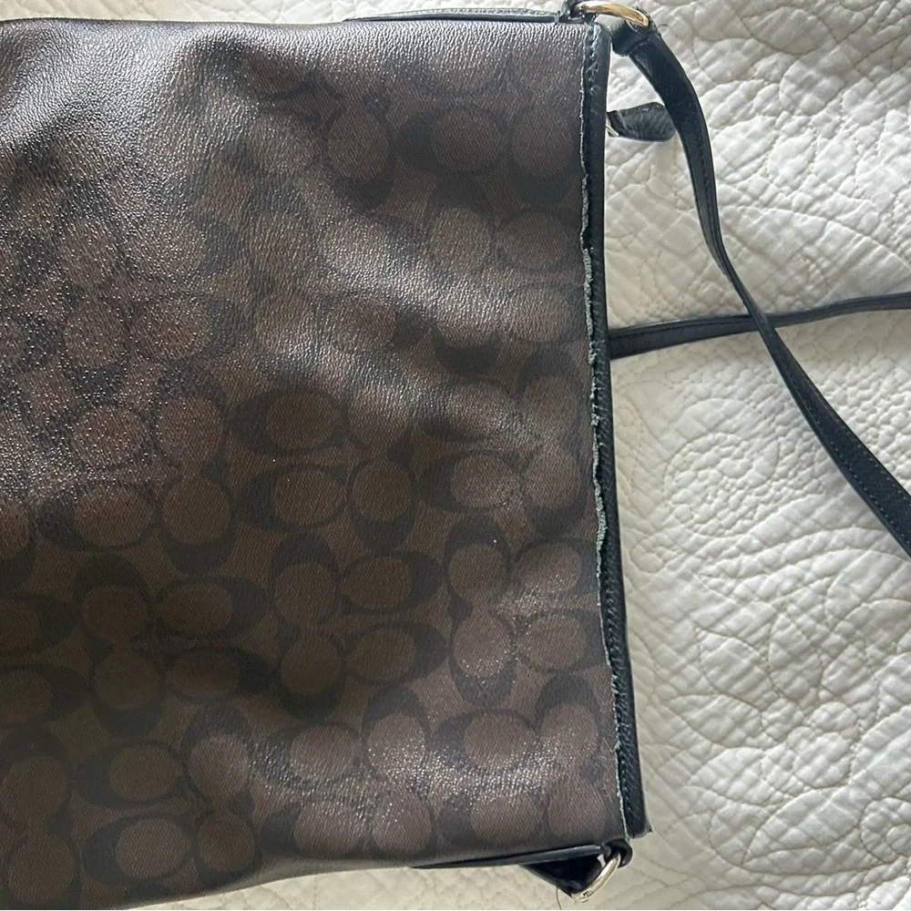 Coach Signature Brown Crossbody Bag